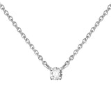 Silver Ins Clavicle Pendant Necklace