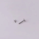 Stainless Steel Crystal Labret Studs